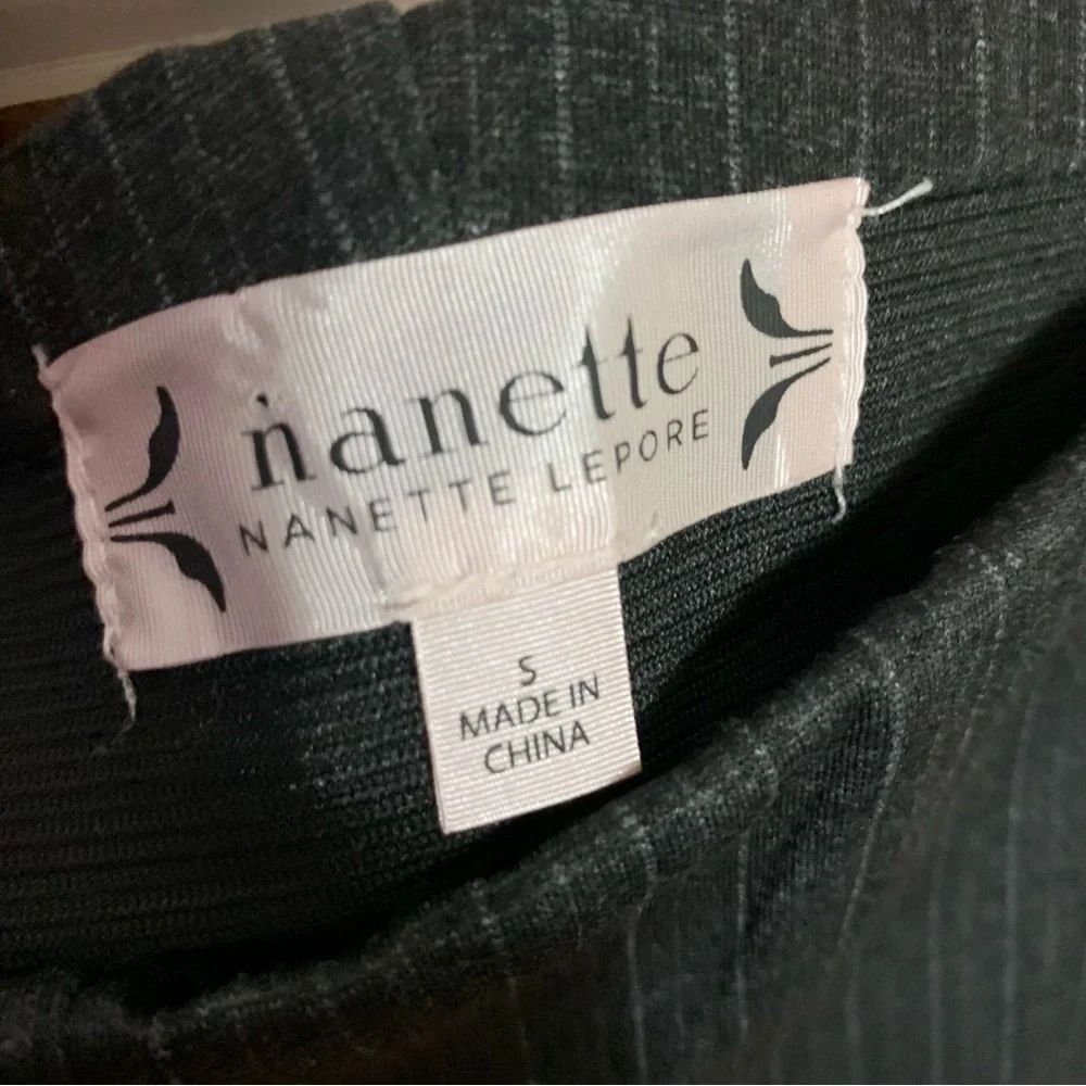 Nanette Leopore Navy Blue Stripe Pull On Pants Size‎ Small